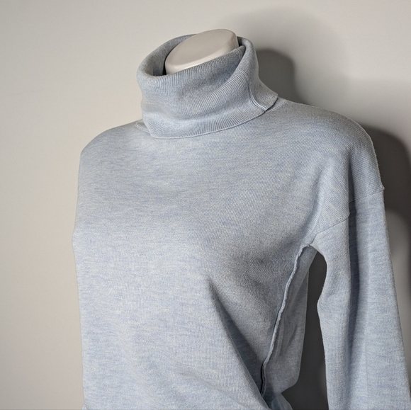 Lole light blue long sleeve turtleneck sweater dress XS - Picture 2 of 9